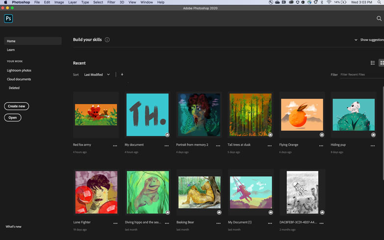 Adobe Photoshop Screen